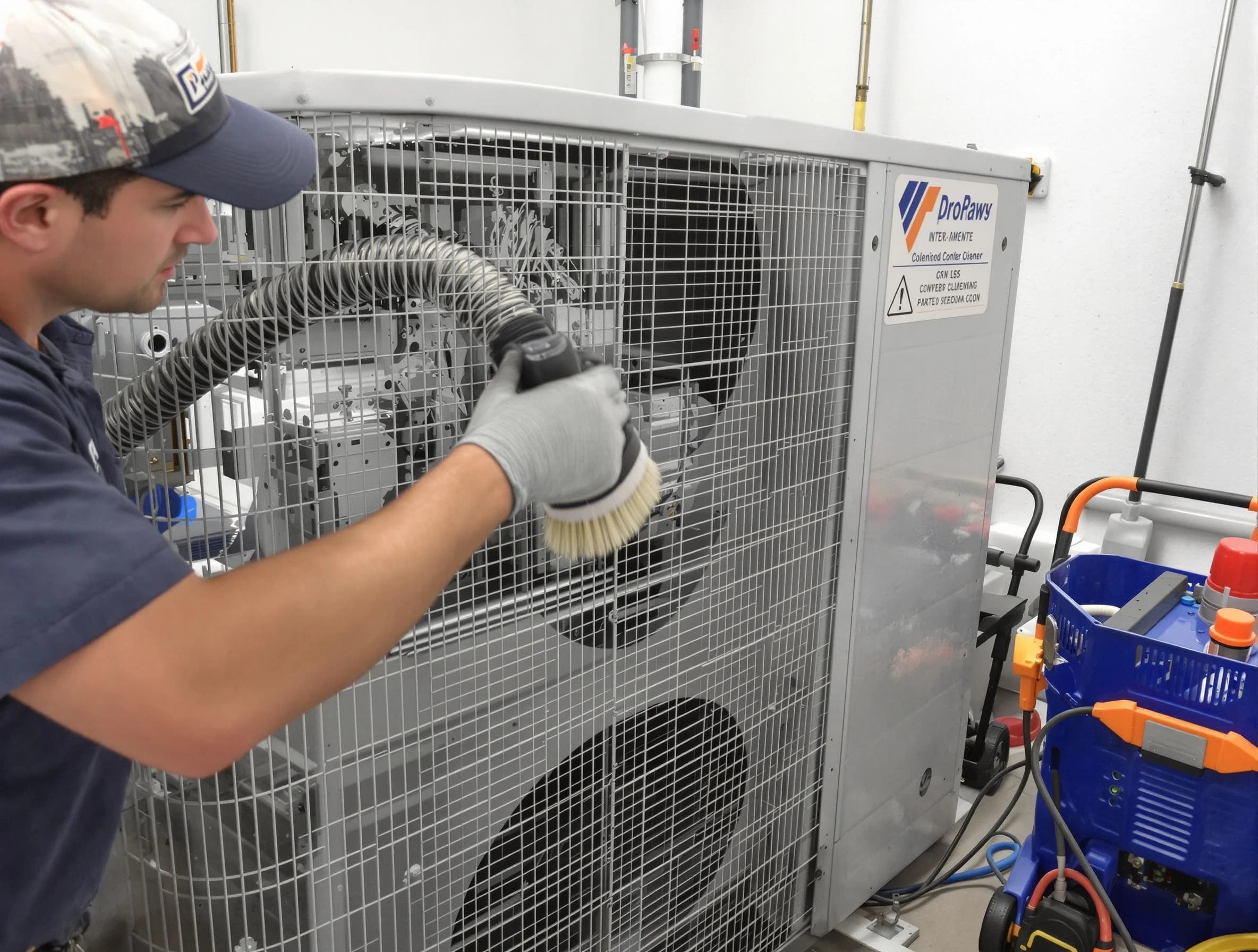 Boulder Air Duct Cleaning specialist performing precision AC coil cleaning for improved system performance in Boulder