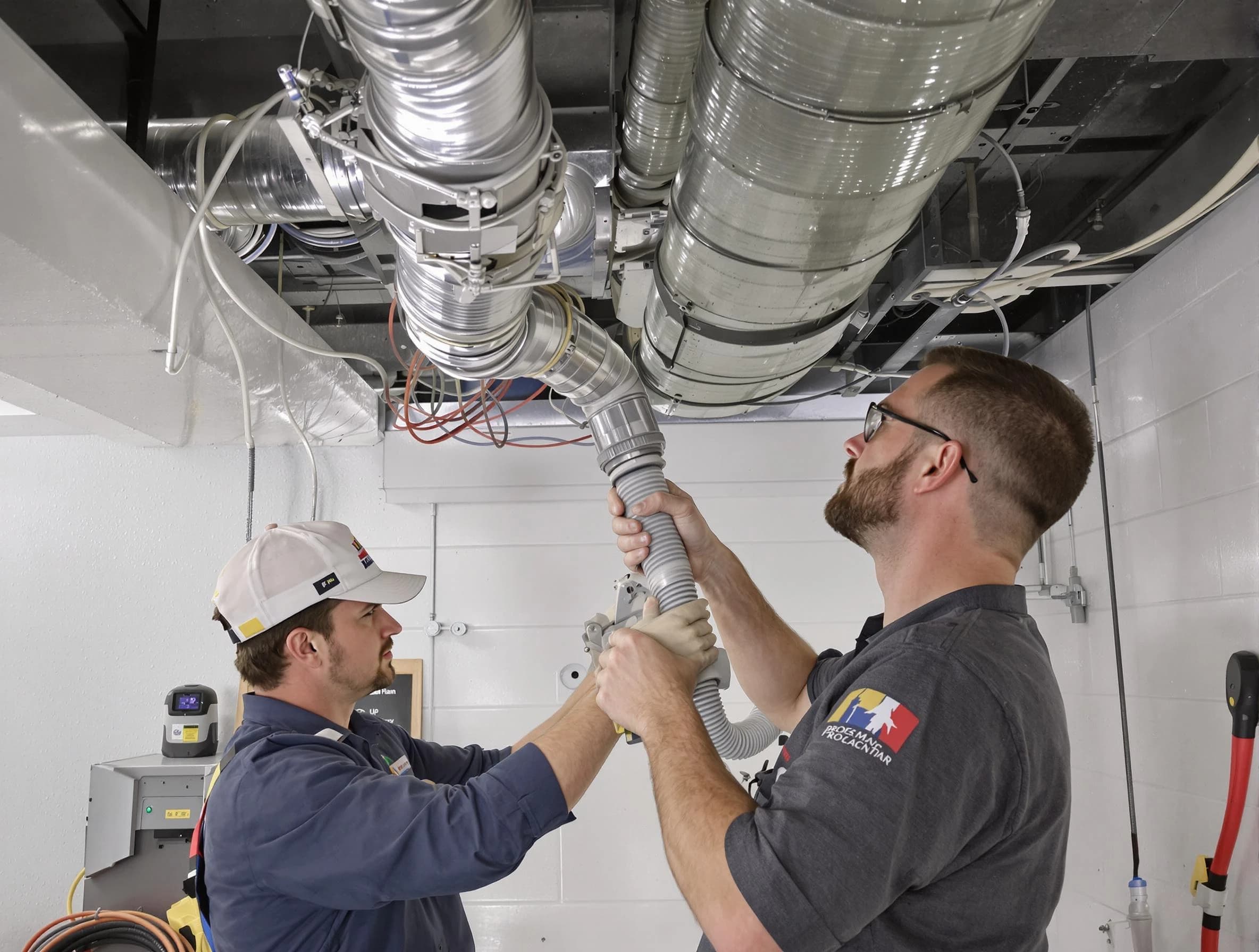 Boulder Air Duct Cleaning technician performing thorough AC duct cleaning in Boulder