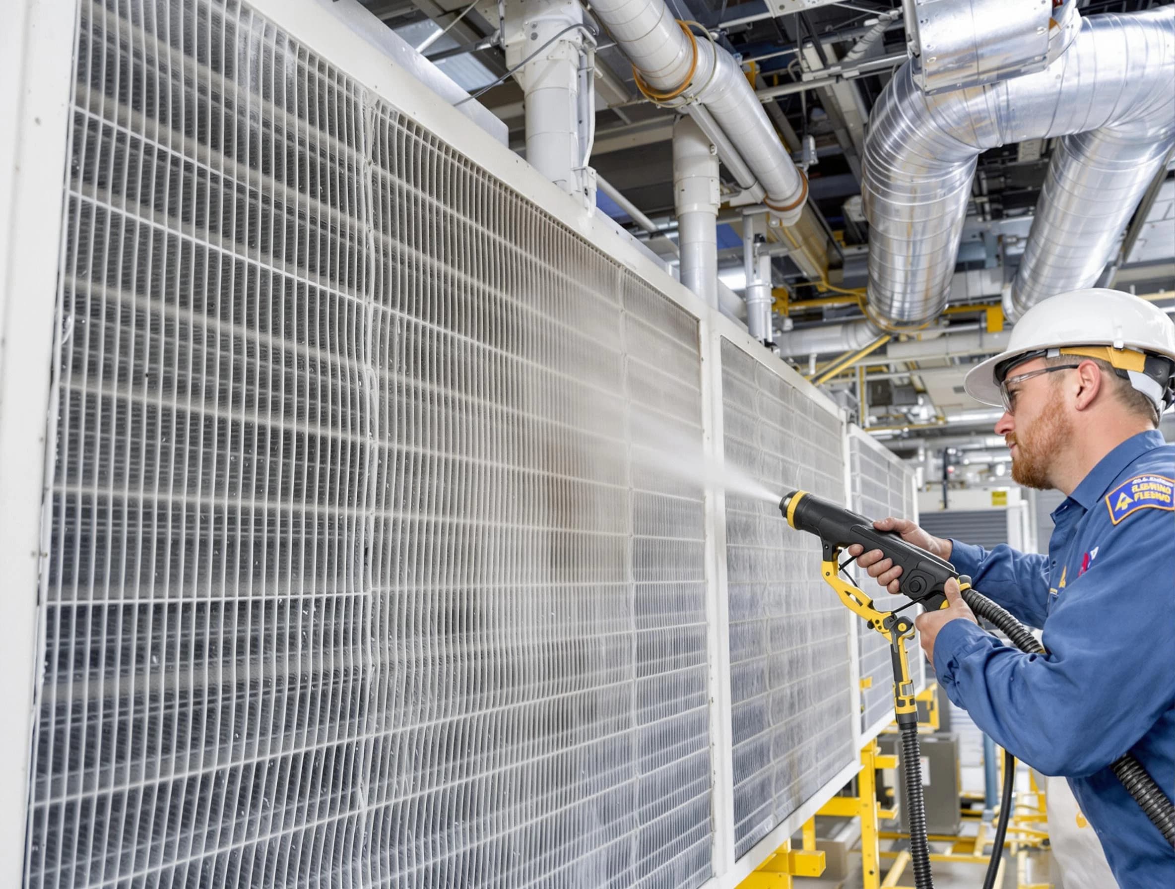 Professional commercial coil cleaning by Boulder Air Duct Cleaning in Boulder