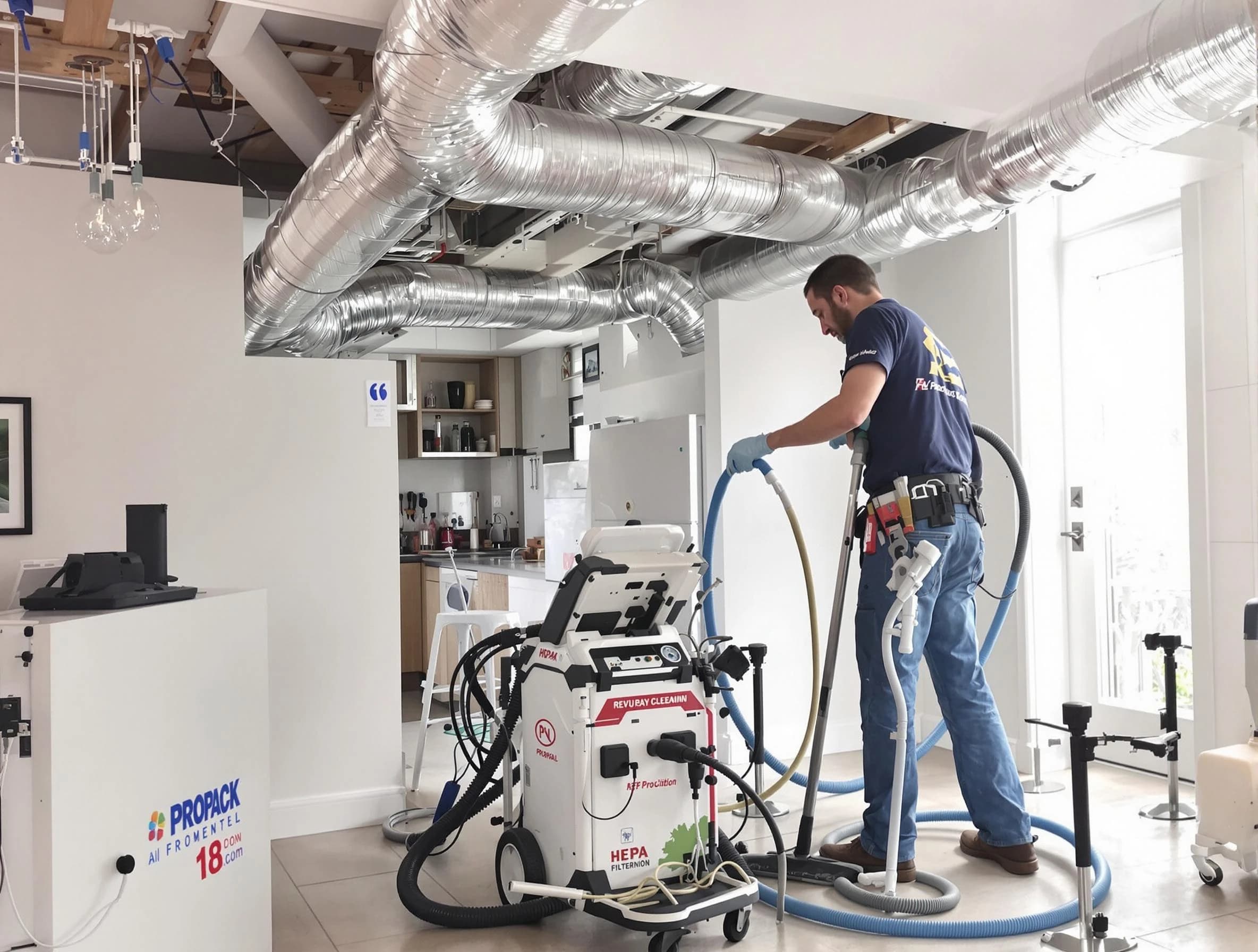 Boulder Air Duct Cleaning technician performing advanced pure duct cleaning with specialized equipment in Boulder