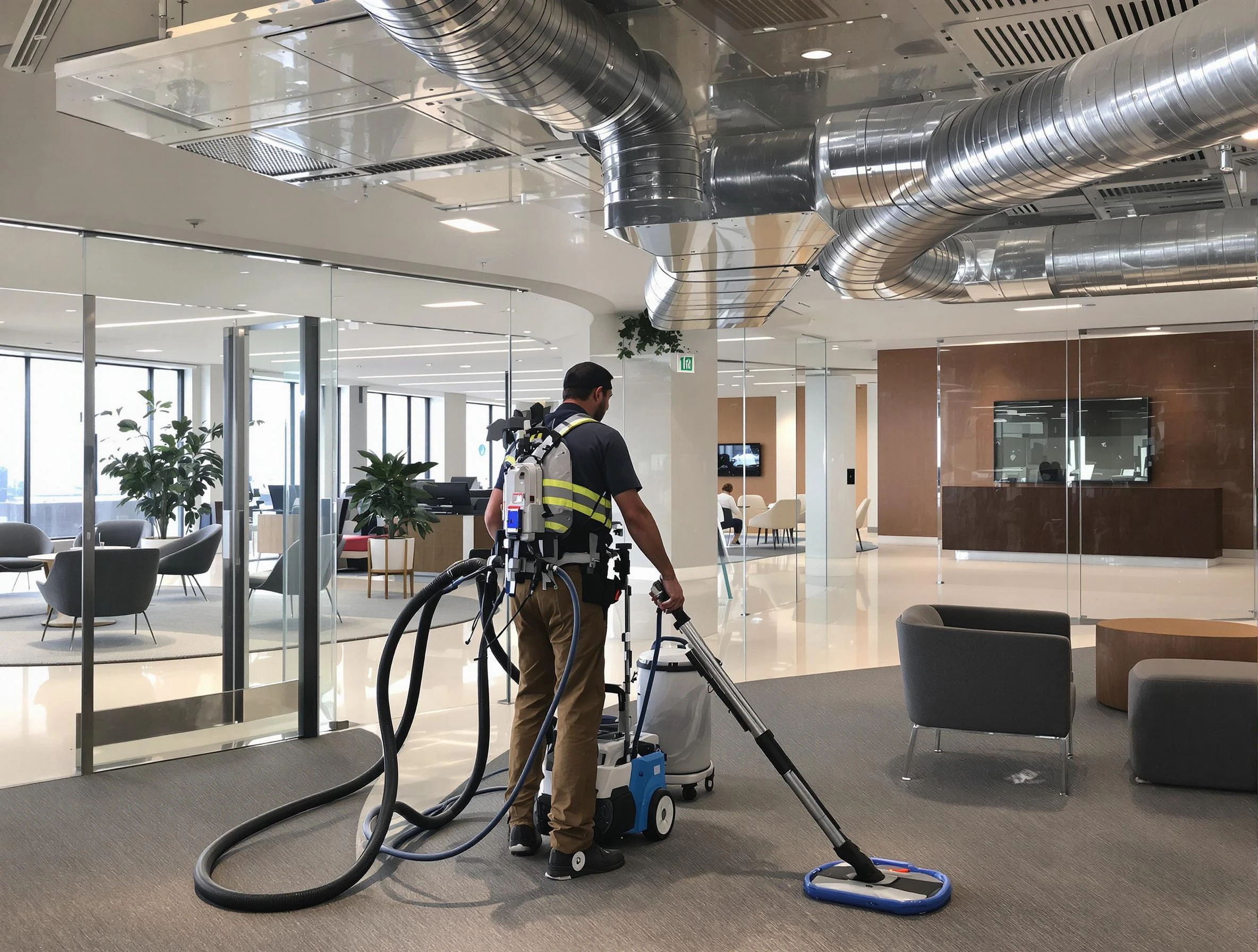 Commercial duct cleaning service by Boulder Air Duct Cleaning in Boulder