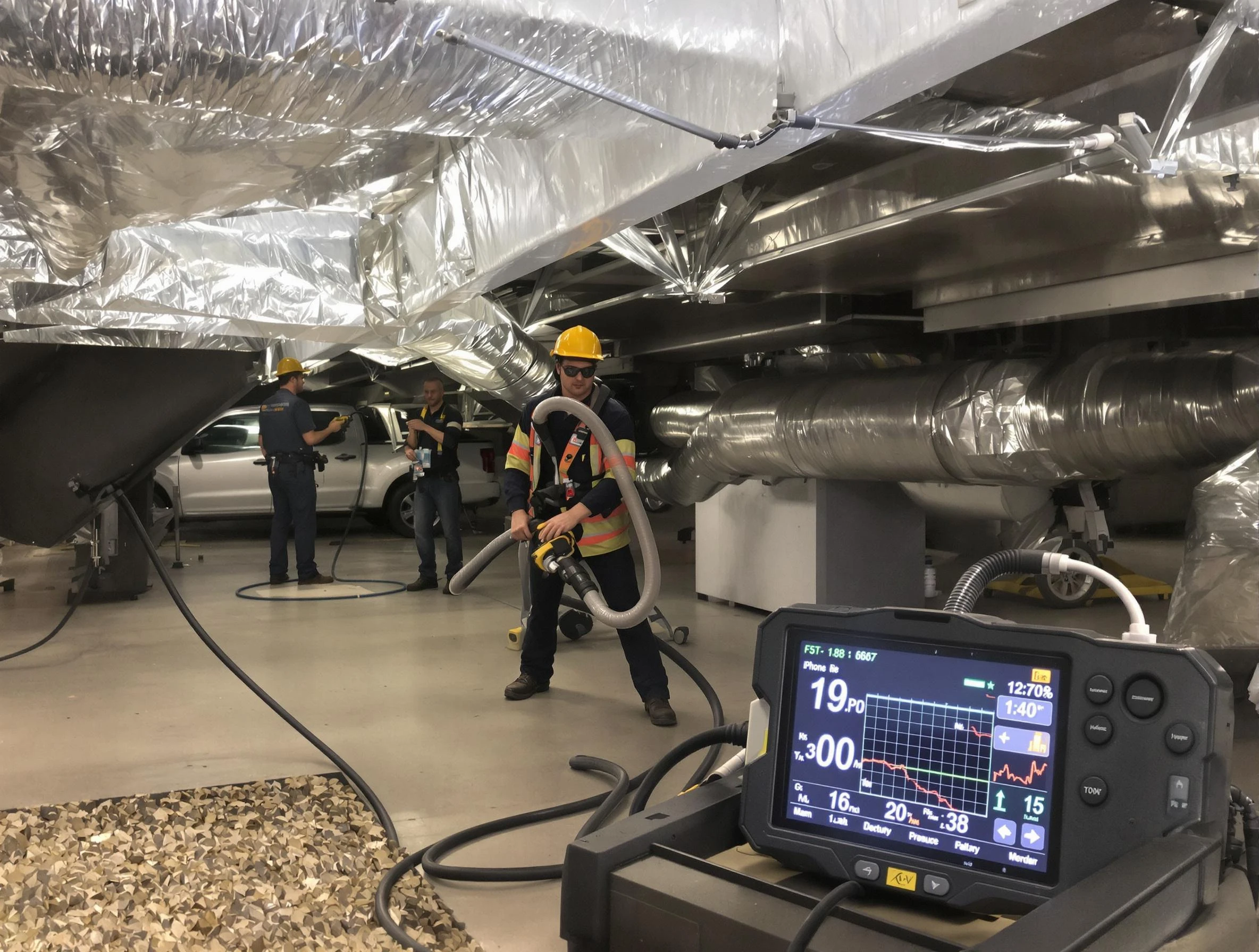 Professional negative pressure duct cleaning by Boulder Air Duct Cleaning in Boulder